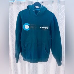 Yeti Men's Teal Hoodie Sweater